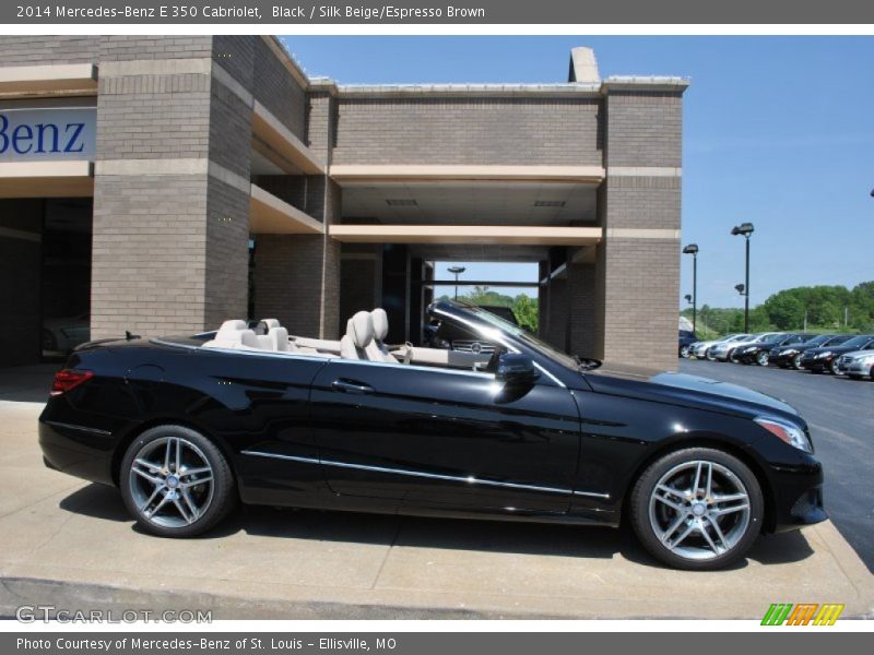 Black / Silk Beige/Espresso Brown 2014 Mercedes-Benz E 350 Cabriolet