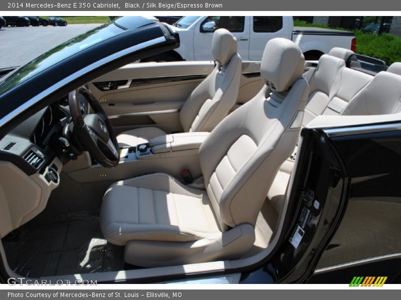 Black / Silk Beige/Espresso Brown 2014 Mercedes-Benz E 350 Cabriolet