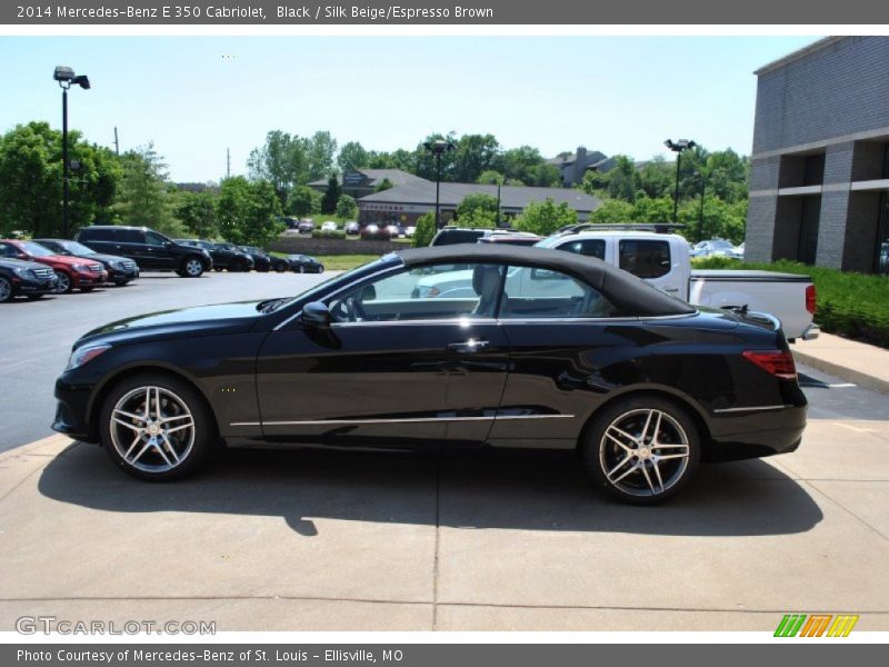 Black / Silk Beige/Espresso Brown 2014 Mercedes-Benz E 350 Cabriolet