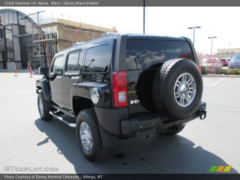 Black / Ebony Black/Pewter 2008 Hummer H3 Alpha