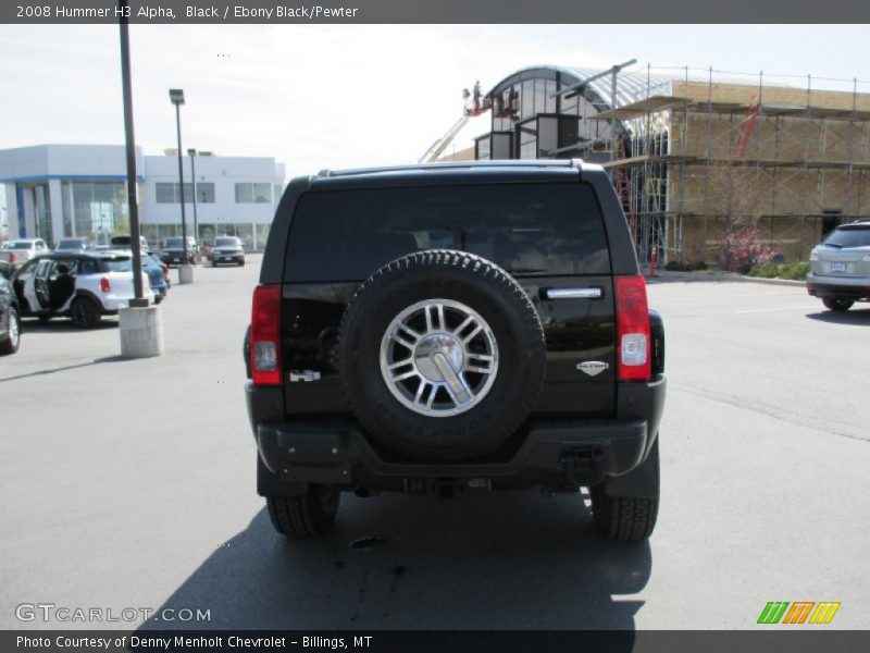 Black / Ebony Black/Pewter 2008 Hummer H3 Alpha