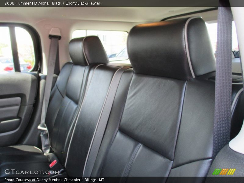 Black / Ebony Black/Pewter 2008 Hummer H3 Alpha
