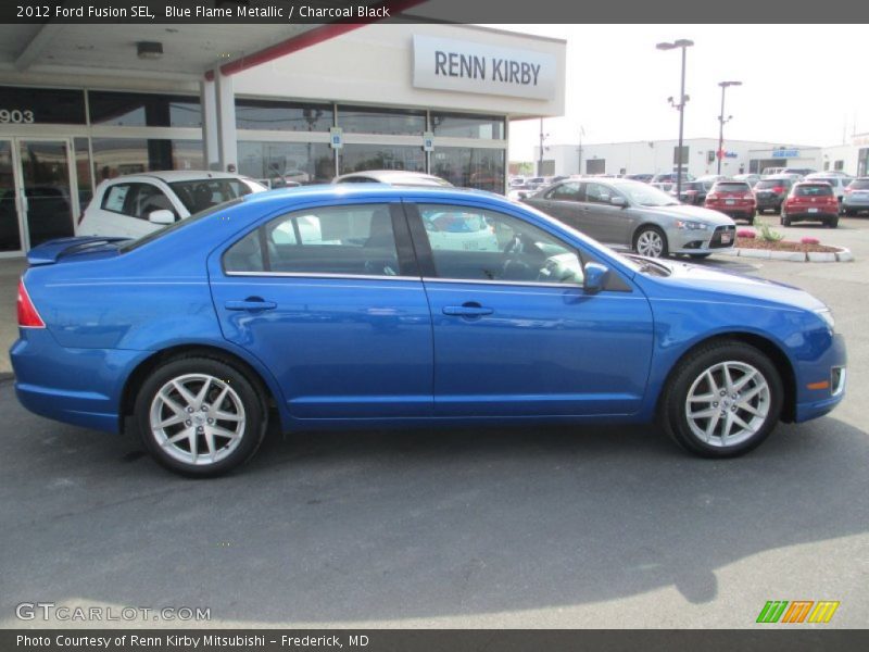 Blue Flame Metallic / Charcoal Black 2012 Ford Fusion SEL