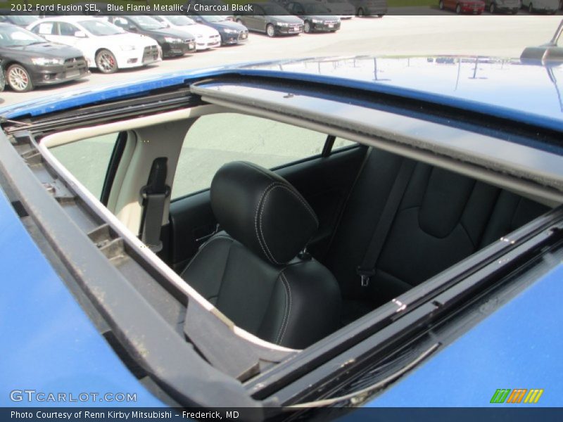Blue Flame Metallic / Charcoal Black 2012 Ford Fusion SEL