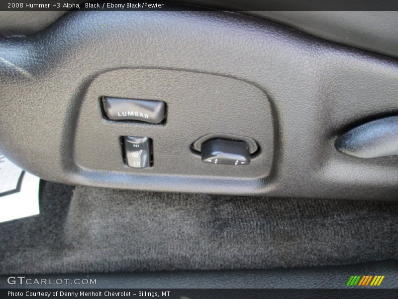 Black / Ebony Black/Pewter 2008 Hummer H3 Alpha