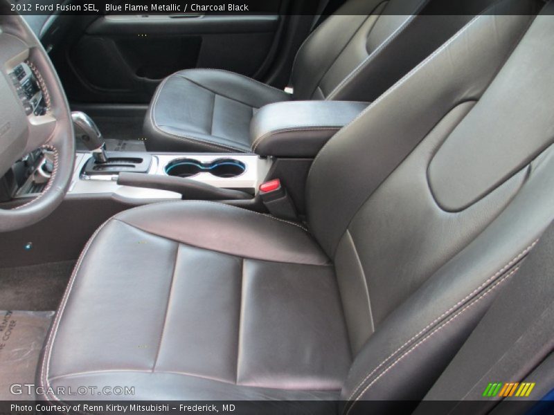 Blue Flame Metallic / Charcoal Black 2012 Ford Fusion SEL