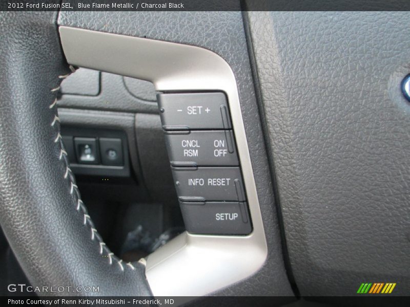 Blue Flame Metallic / Charcoal Black 2012 Ford Fusion SEL