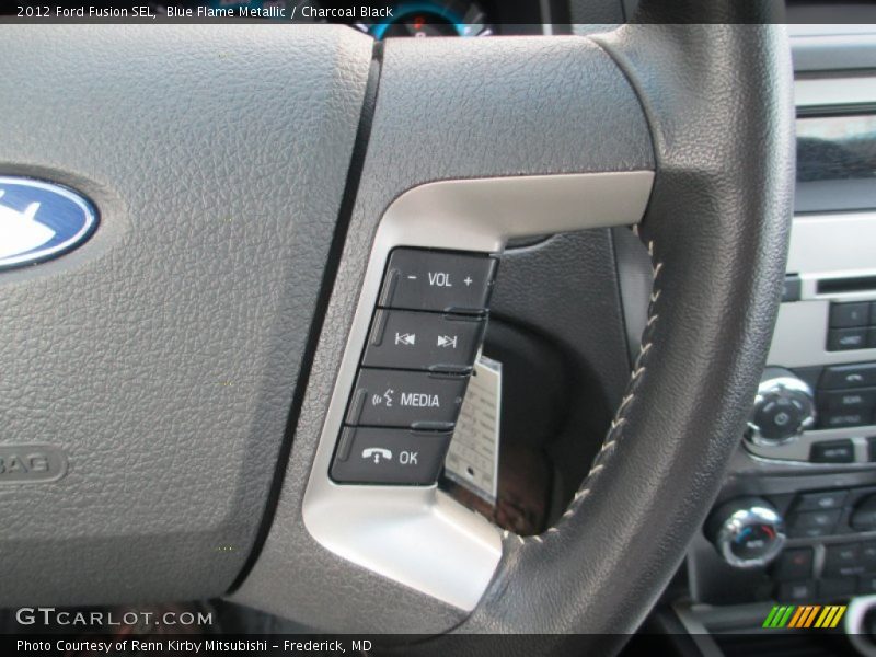 Blue Flame Metallic / Charcoal Black 2012 Ford Fusion SEL