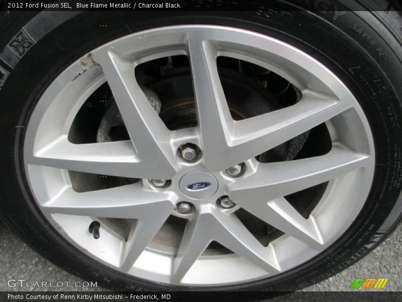 Blue Flame Metallic / Charcoal Black 2012 Ford Fusion SEL