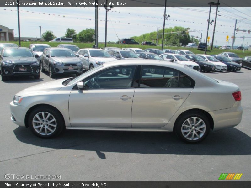 White Gold Metallic / Titan Black 2011 Volkswagen Jetta SE Sedan