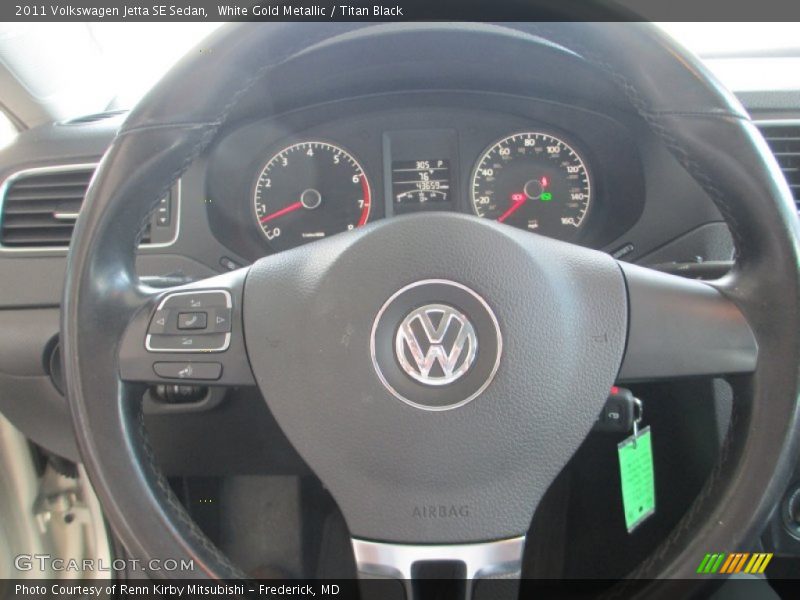 White Gold Metallic / Titan Black 2011 Volkswagen Jetta SE Sedan