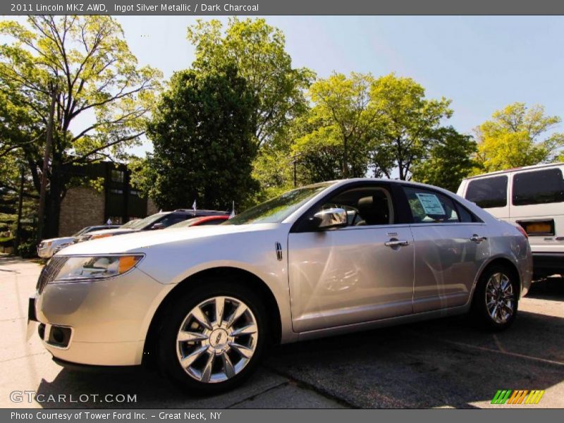 Ingot Silver Metallic / Dark Charcoal 2011 Lincoln MKZ AWD