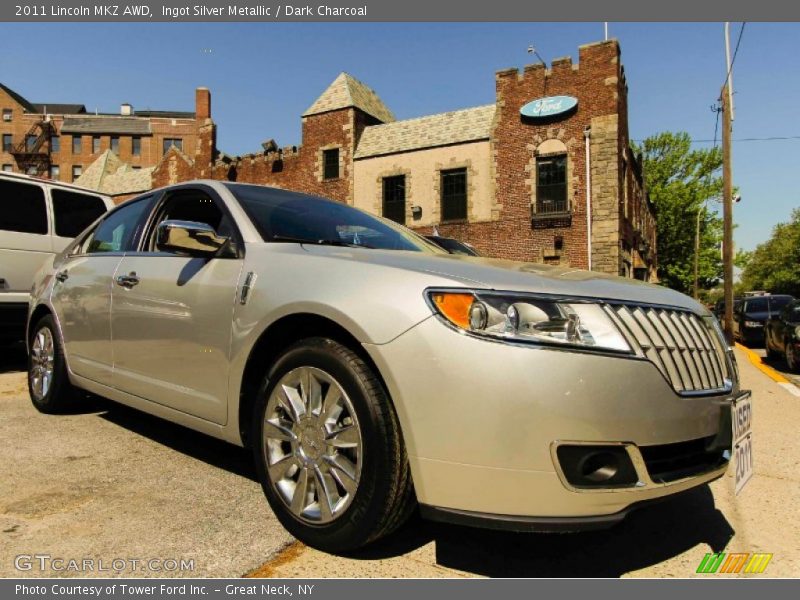 Ingot Silver Metallic / Dark Charcoal 2011 Lincoln MKZ AWD