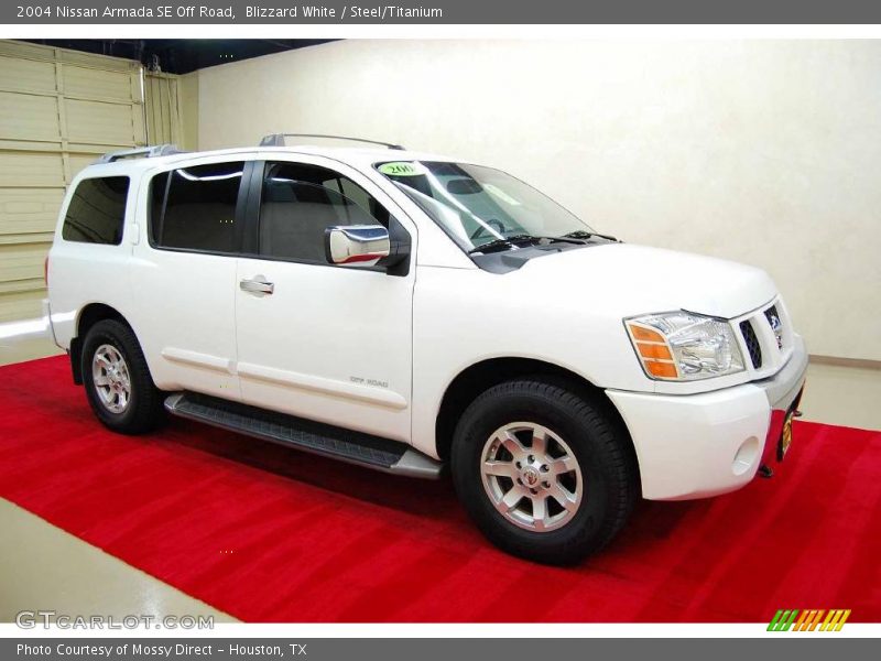 Blizzard White / Steel/Titanium 2004 Nissan Armada SE Off Road