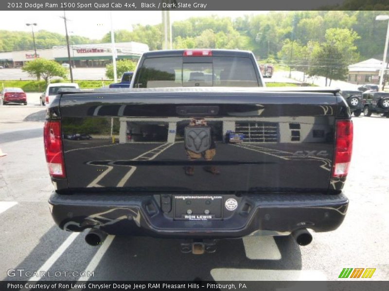 Black / Dark Slate Gray 2012 Dodge Ram 1500 Sport Quad Cab 4x4