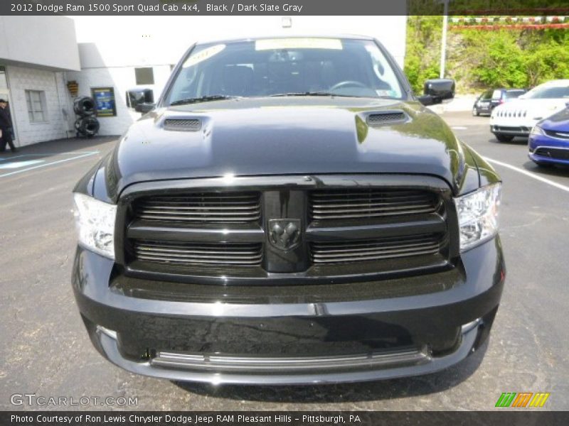 Black / Dark Slate Gray 2012 Dodge Ram 1500 Sport Quad Cab 4x4