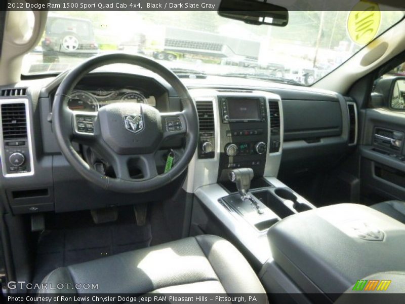 Black / Dark Slate Gray 2012 Dodge Ram 1500 Sport Quad Cab 4x4