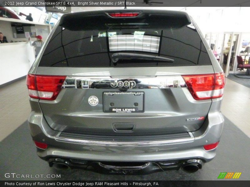 Bright Silver Metallic / SRT Black 2012 Jeep Grand Cherokee SRT8 4x4