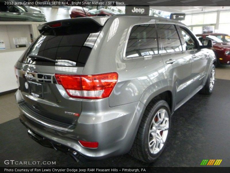 Bright Silver Metallic / SRT Black 2012 Jeep Grand Cherokee SRT8 4x4