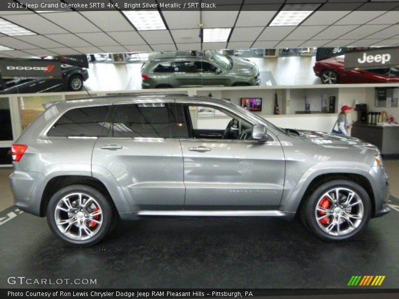 Bright Silver Metallic / SRT Black 2012 Jeep Grand Cherokee SRT8 4x4