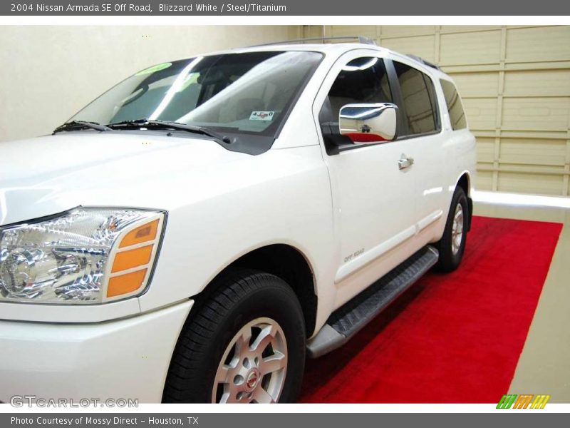 Blizzard White / Steel/Titanium 2004 Nissan Armada SE Off Road