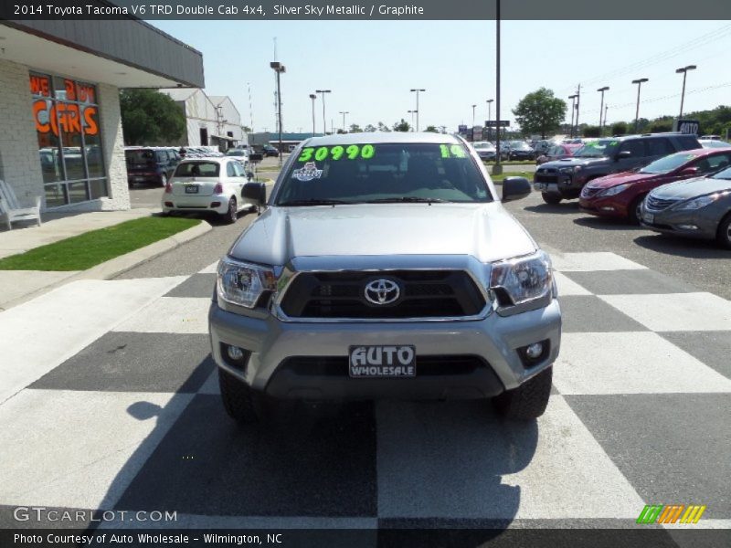 Silver Sky Metallic / Graphite 2014 Toyota Tacoma V6 TRD Double Cab 4x4