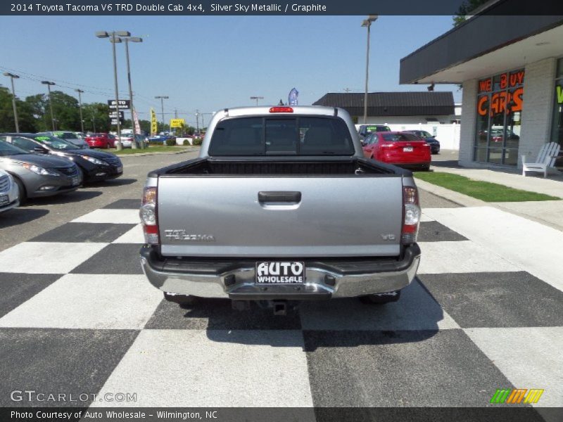 Silver Sky Metallic / Graphite 2014 Toyota Tacoma V6 TRD Double Cab 4x4