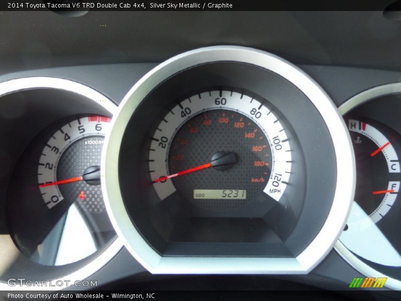 Silver Sky Metallic / Graphite 2014 Toyota Tacoma V6 TRD Double Cab 4x4