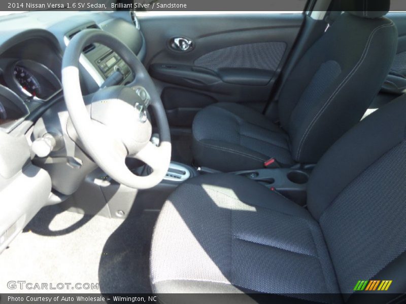 Brilliant Silver / Sandstone 2014 Nissan Versa 1.6 SV Sedan