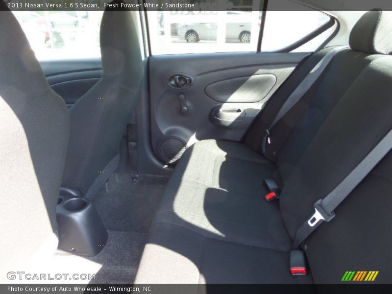 Fresh Powder White / Sandstone 2013 Nissan Versa 1.6 S Sedan