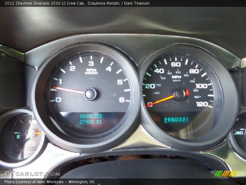 Graystone Metallic / Dark Titanium 2012 Chevrolet Silverado 1500 LS Crew Cab