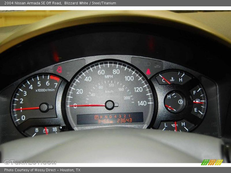 Blizzard White / Steel/Titanium 2004 Nissan Armada SE Off Road
