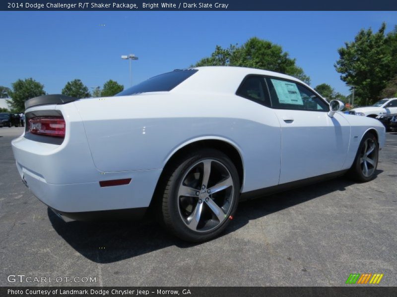 Bright White / Dark Slate Gray 2014 Dodge Challenger R/T Shaker Package
