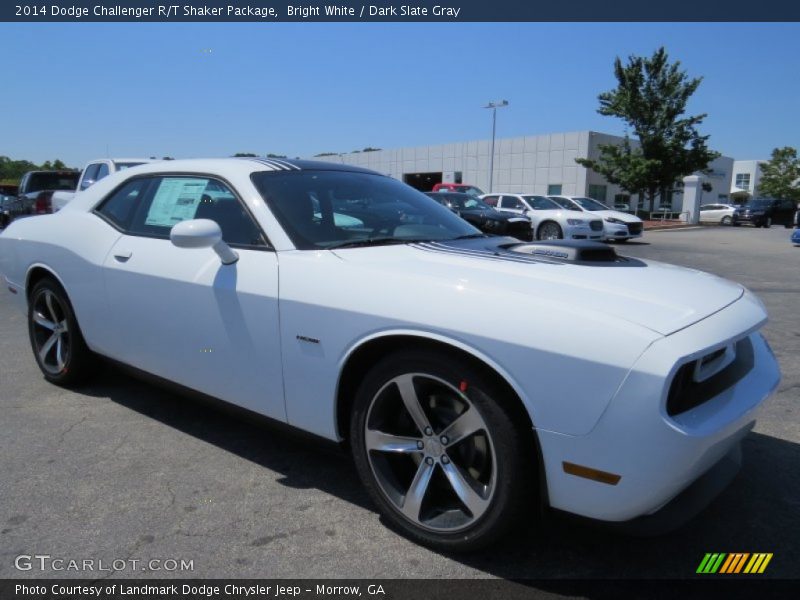 Bright White / Dark Slate Gray 2014 Dodge Challenger R/T Shaker Package