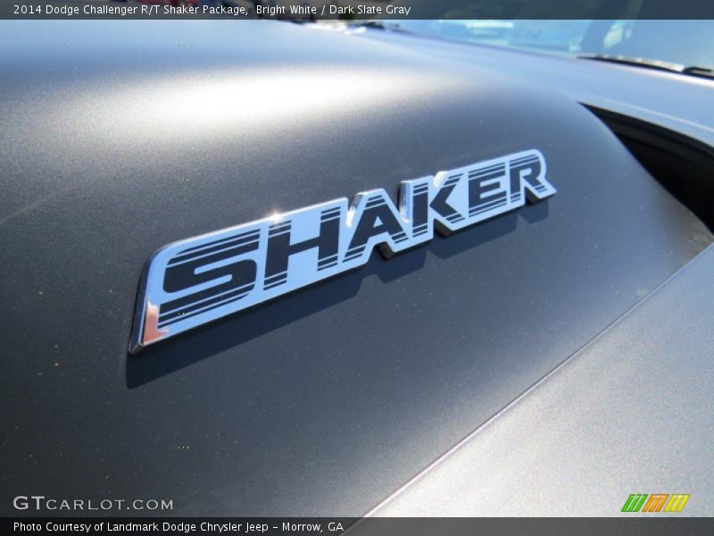 Bright White / Dark Slate Gray 2014 Dodge Challenger R/T Shaker Package