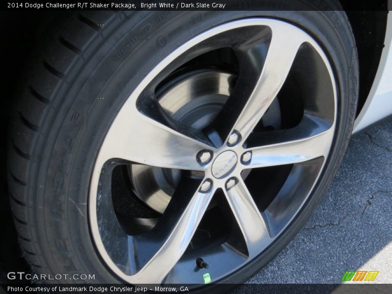 Bright White / Dark Slate Gray 2014 Dodge Challenger R/T Shaker Package