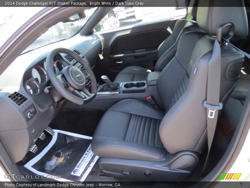 Bright White / Dark Slate Gray 2014 Dodge Challenger R/T Shaker Package