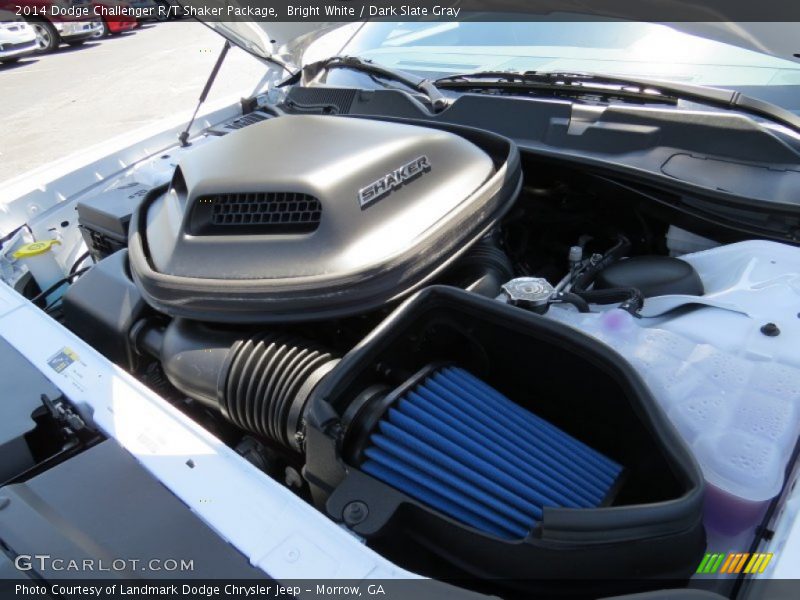 Bright White / Dark Slate Gray 2014 Dodge Challenger R/T Shaker Package