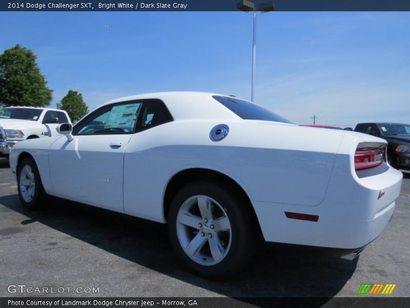 Bright White / Dark Slate Gray 2014 Dodge Challenger SXT