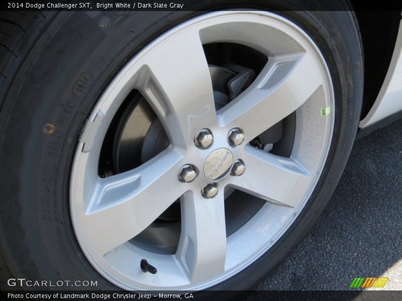 Bright White / Dark Slate Gray 2014 Dodge Challenger SXT