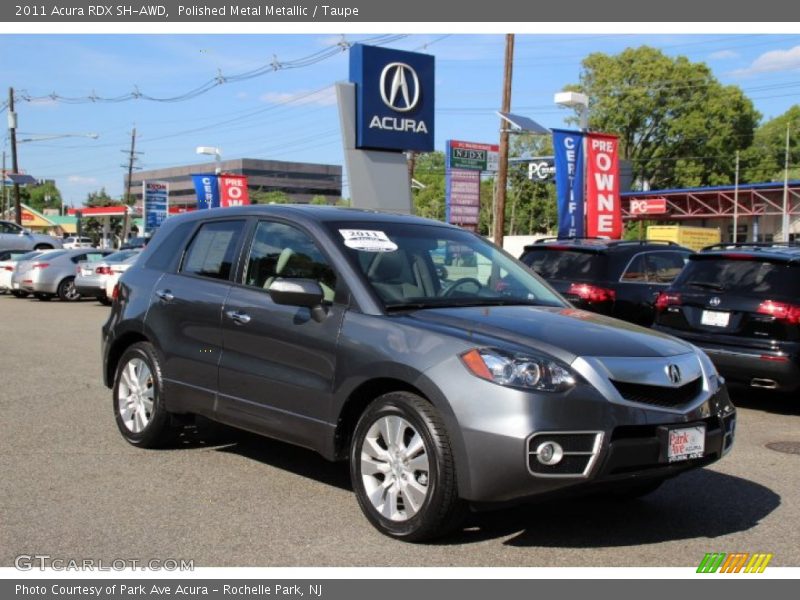 Polished Metal Metallic / Taupe 2011 Acura RDX SH-AWD