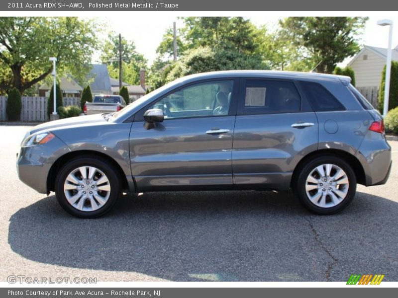 Polished Metal Metallic / Taupe 2011 Acura RDX SH-AWD