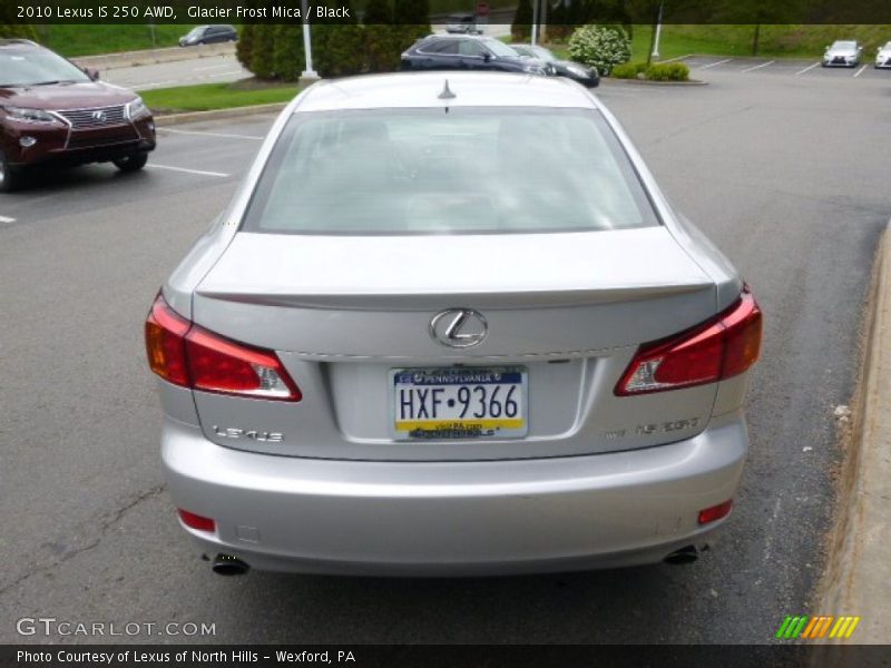 Glacier Frost Mica / Black 2010 Lexus IS 250 AWD