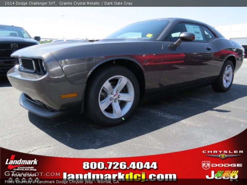 Granite Crystal Metallic / Dark Slate Gray 2014 Dodge Challenger SXT