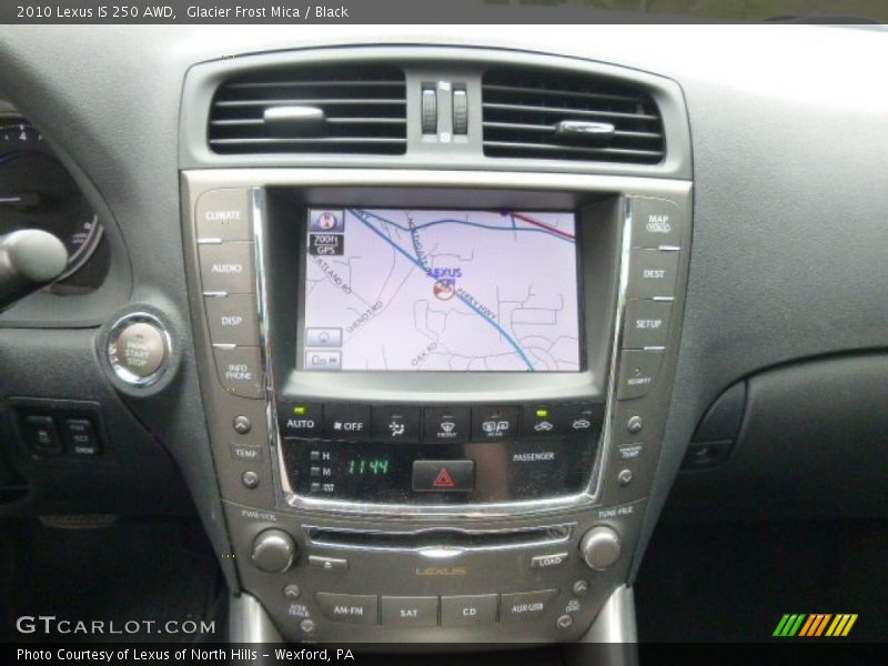 Glacier Frost Mica / Black 2010 Lexus IS 250 AWD