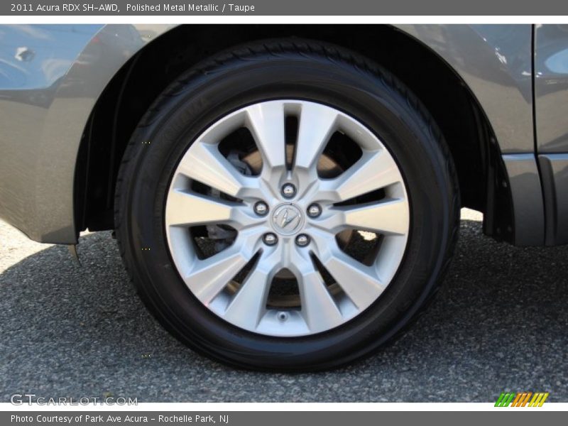 Polished Metal Metallic / Taupe 2011 Acura RDX SH-AWD