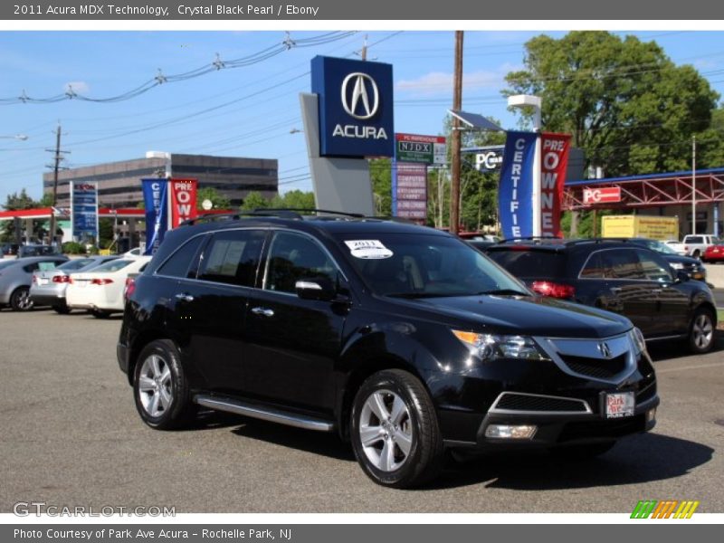 Crystal Black Pearl / Ebony 2011 Acura MDX Technology