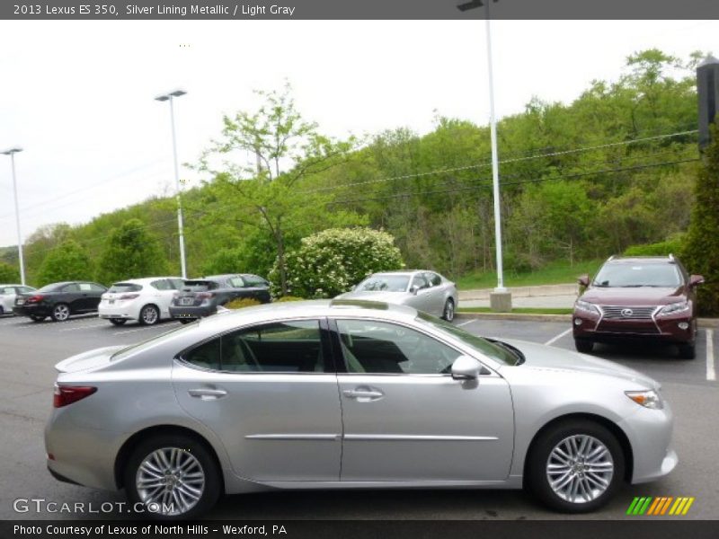 Silver Lining Metallic / Light Gray 2013 Lexus ES 350