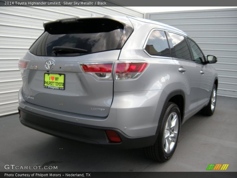 Silver Sky Metallic / Black 2014 Toyota Highlander Limited