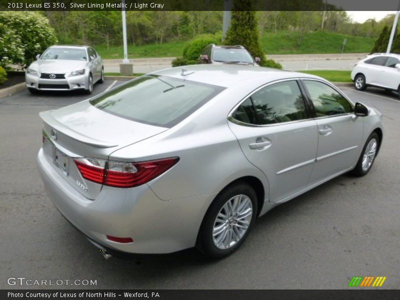 Silver Lining Metallic / Light Gray 2013 Lexus ES 350